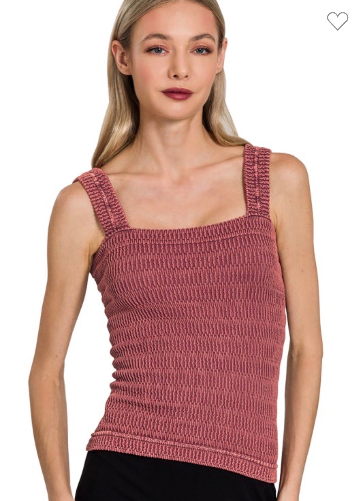 Seamless Stonewash Tank Top