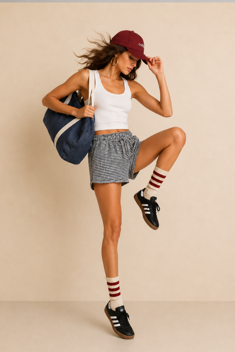 GINGHAM LOUNGE SHORTS