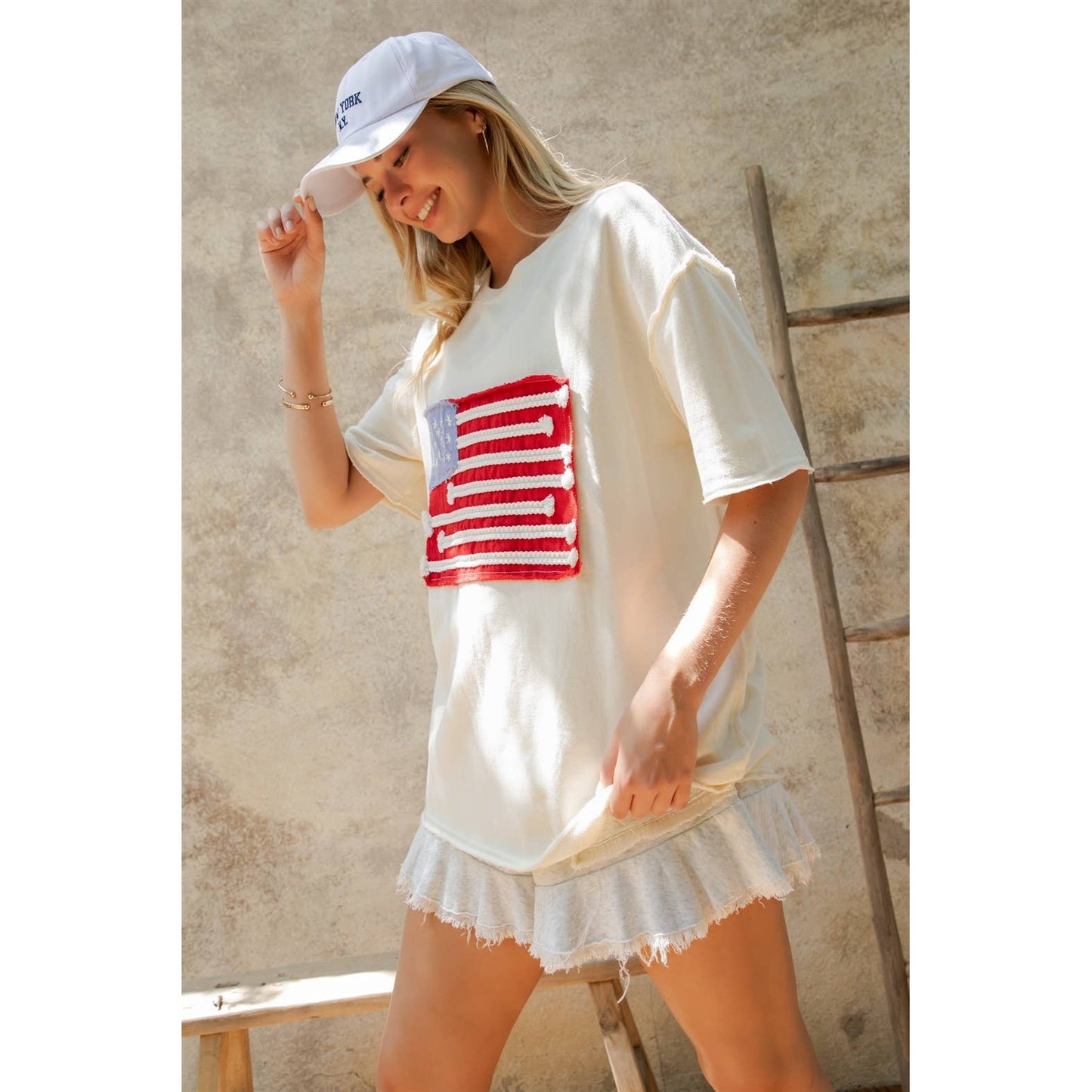 AMERICAN FLAG MINERAL WASH TOP