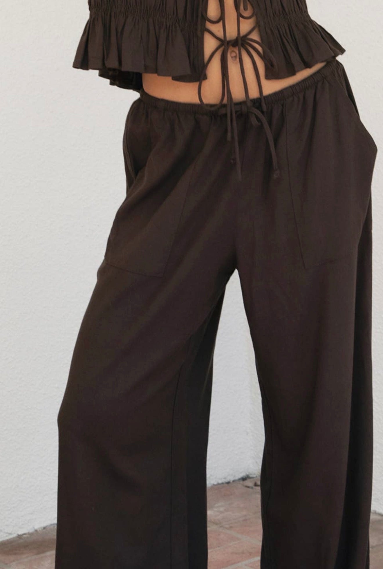 Chocolate Drawstring Pants