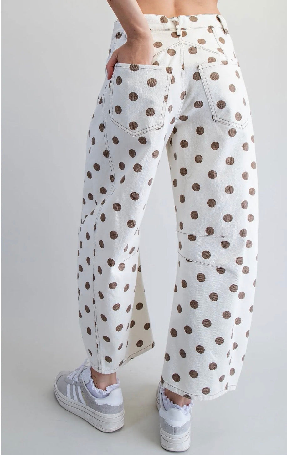 Cookie Polka Dot Barrel Jeans
