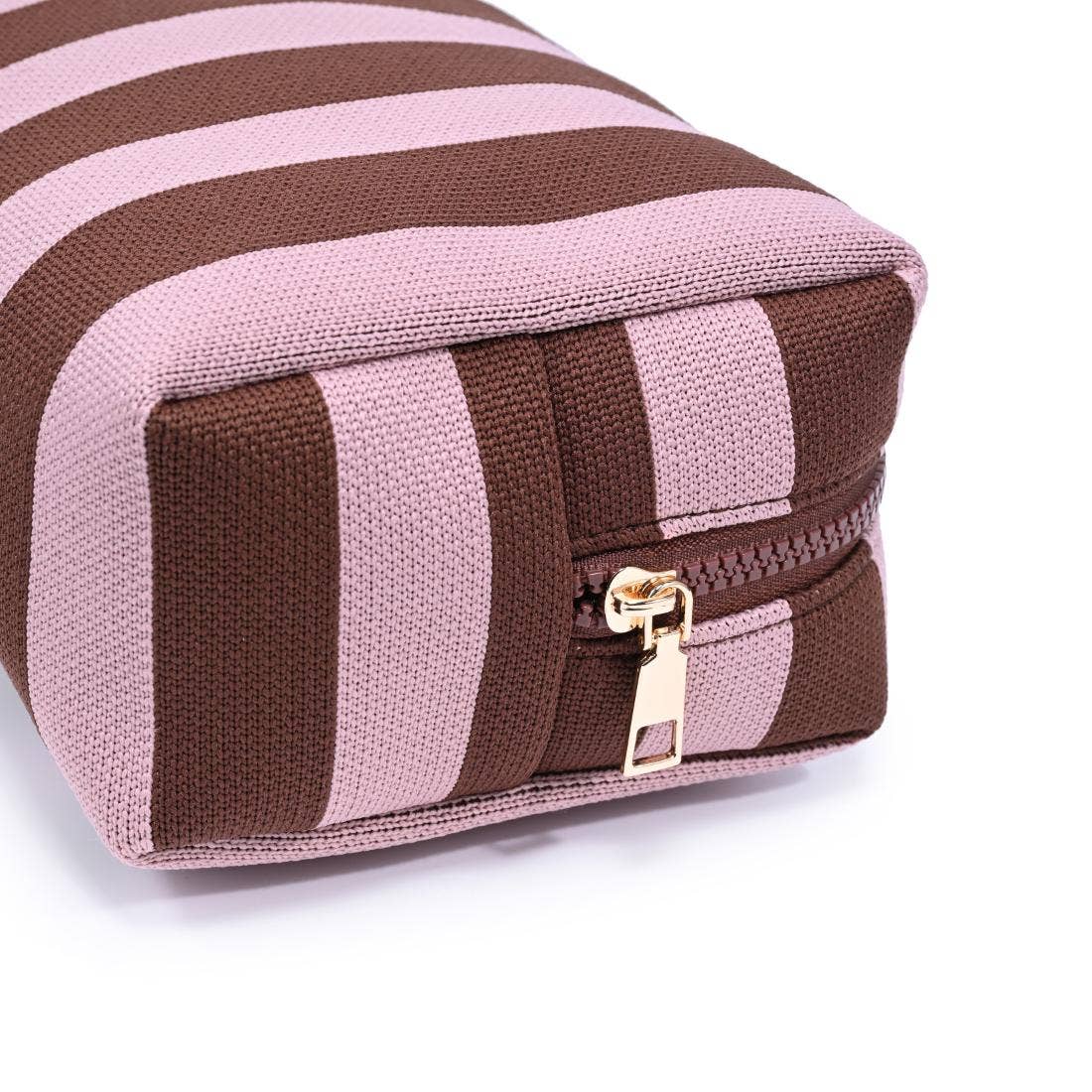 Essential Stripe Cosmetic & Travel Organizer Pouch