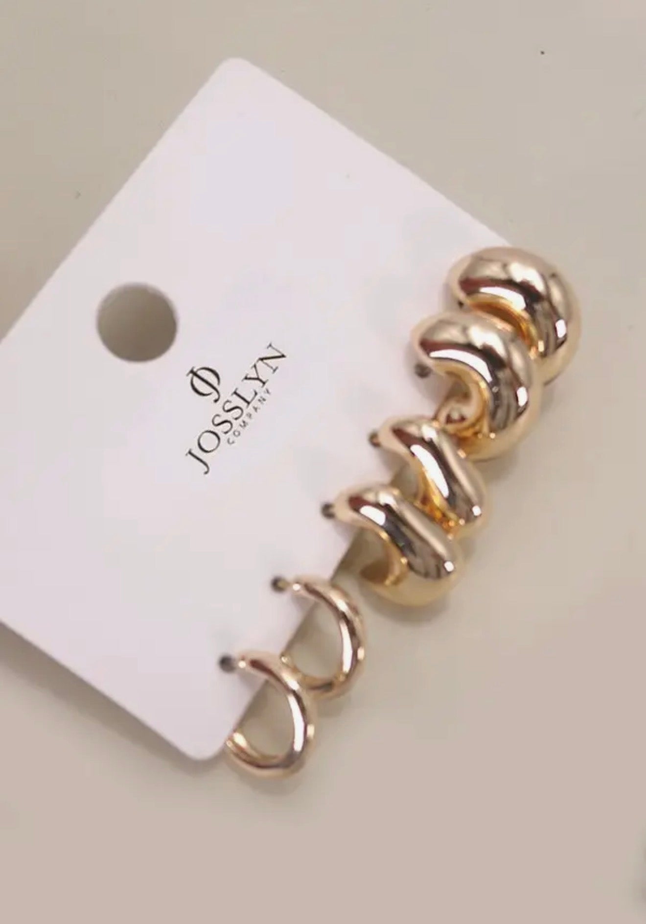 Trio Earrings Bubble Hoop