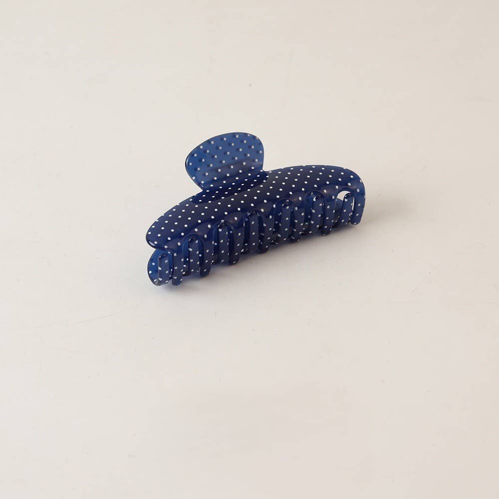 Stylish Polka Dot Half-Moon Arc Hair Claw