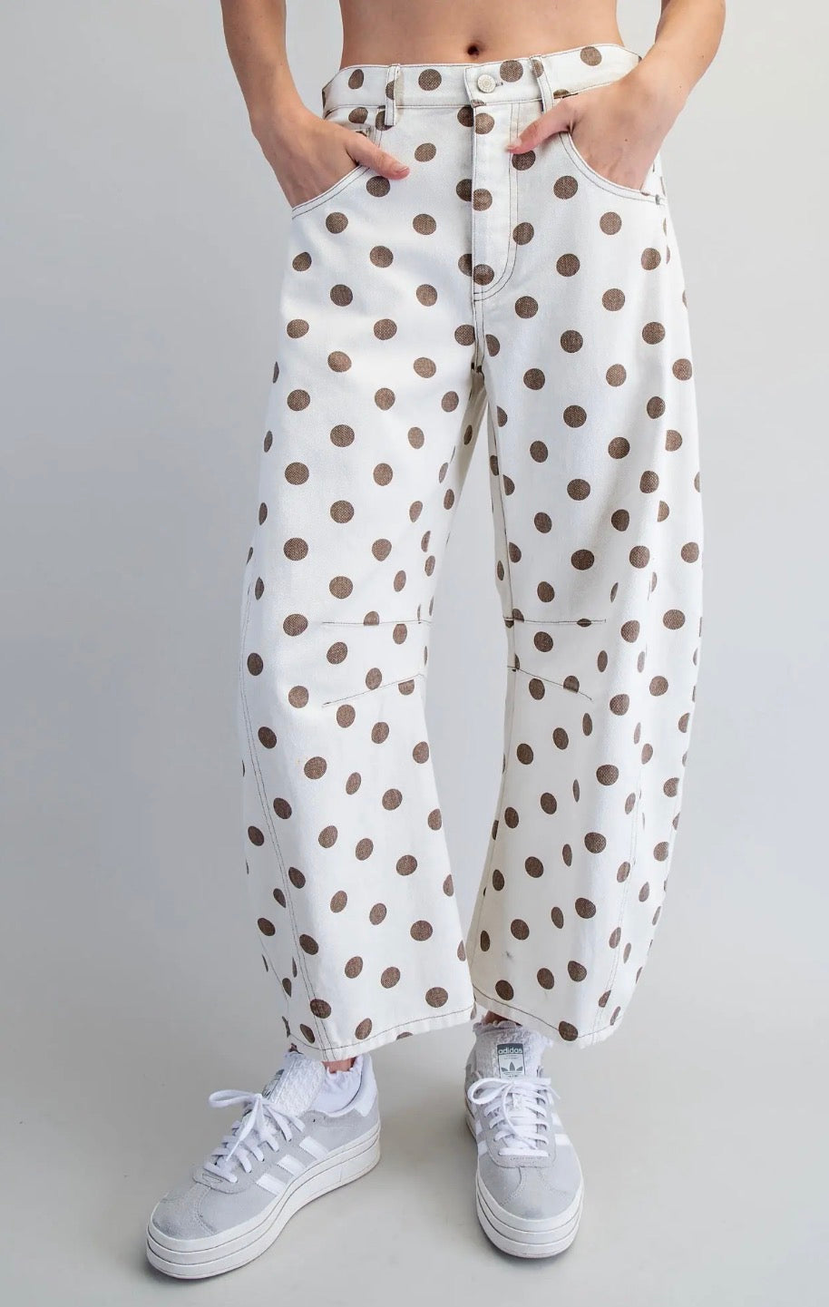Cookie Polka Dot Barrel Jeans