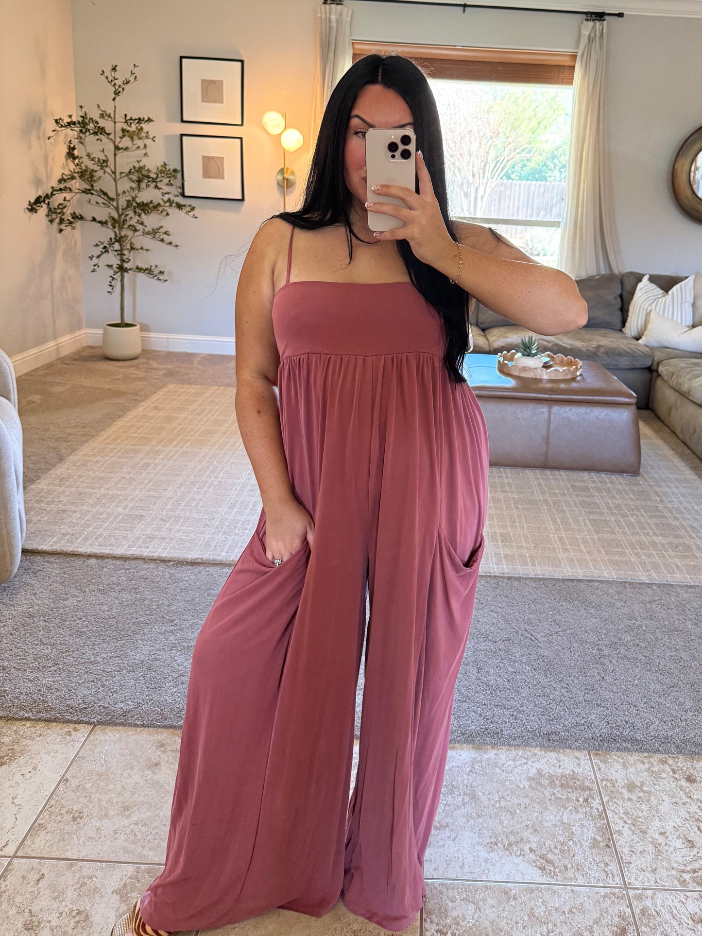 Heather Pocketed Jumpsuit
