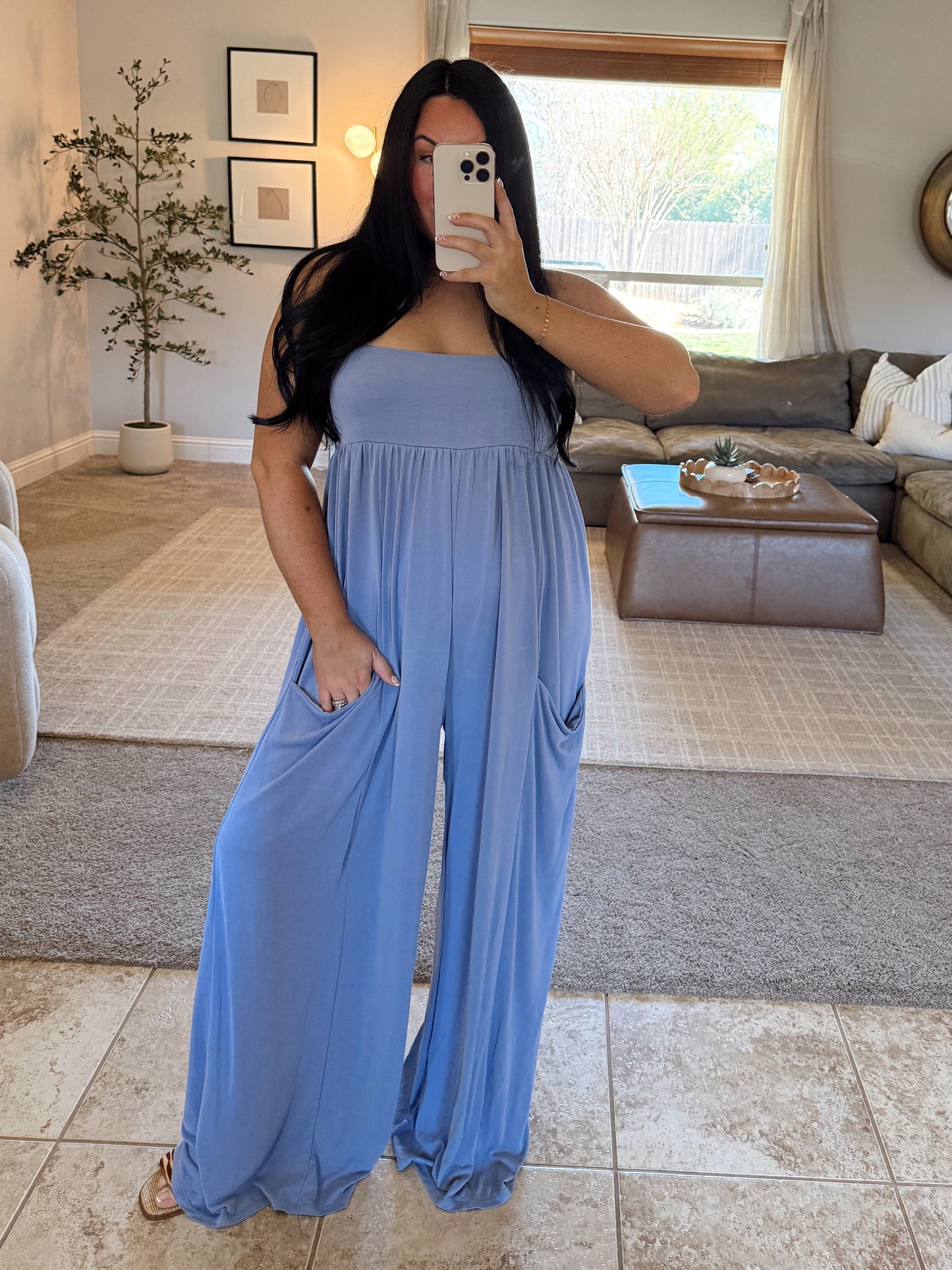 Heather Pocketed Jumpsuit