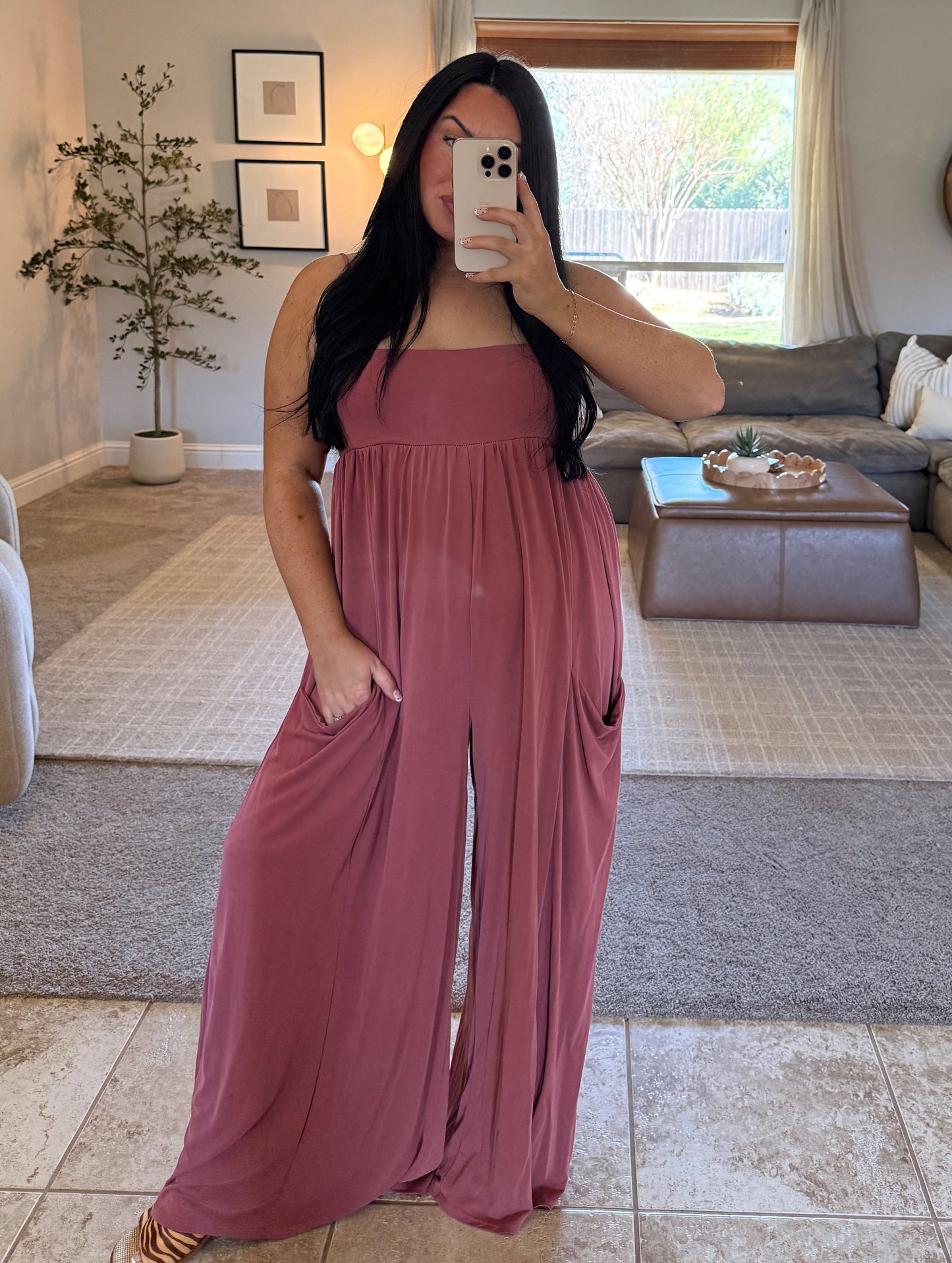 Heather Pocketed Jumpsuit