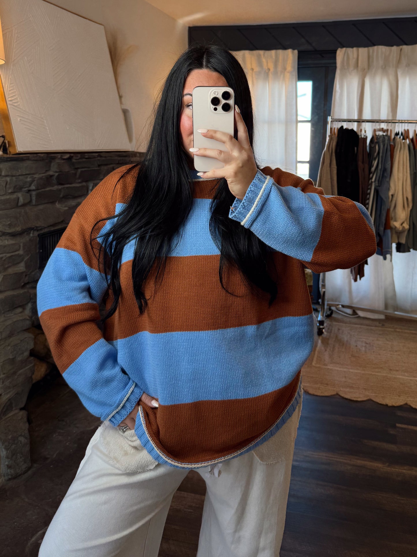 Colorblock Stripe Sweater