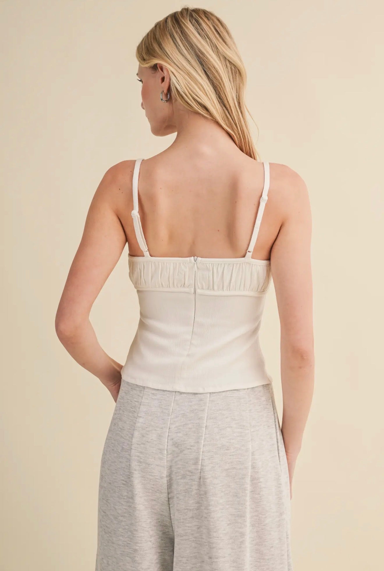 Ruched Bust Cami Top