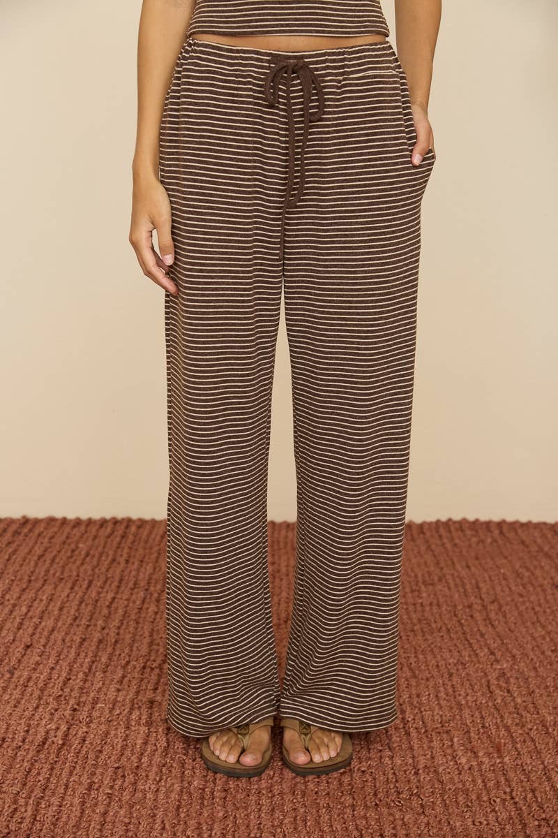 Soft Knit Stripe Lounge Pants