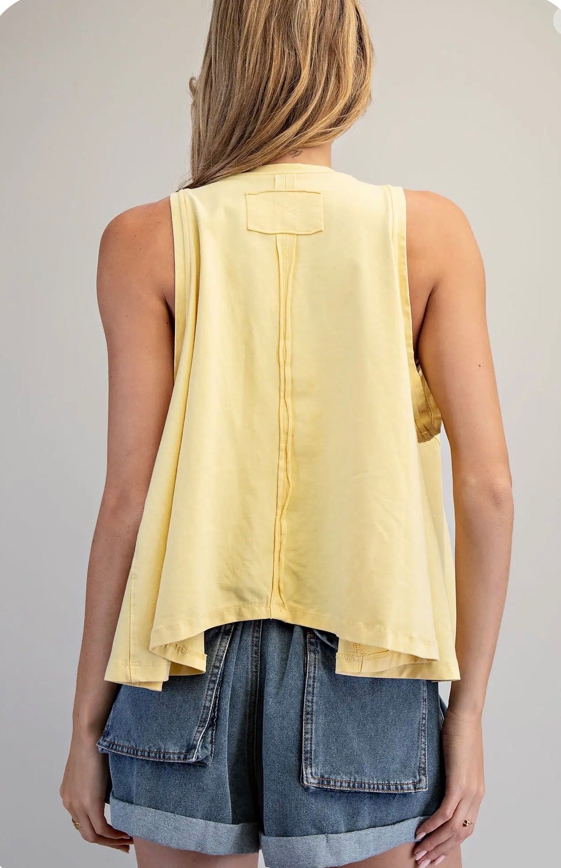 Butter Cream Swing Tank Top
