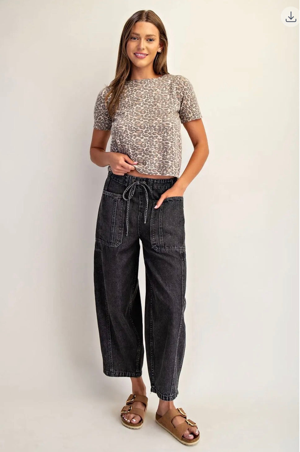 Jensen Cropped Drawstring Pant
