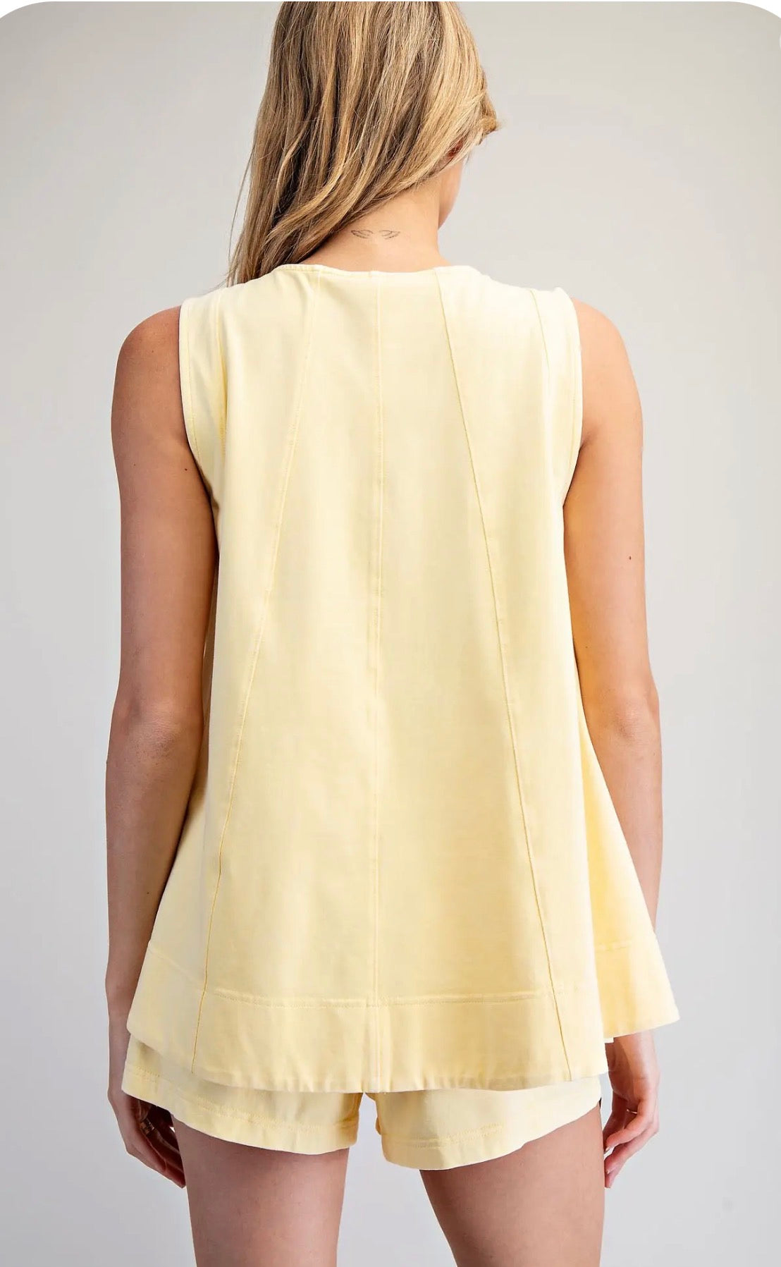 Contrast Stitch Swing Top