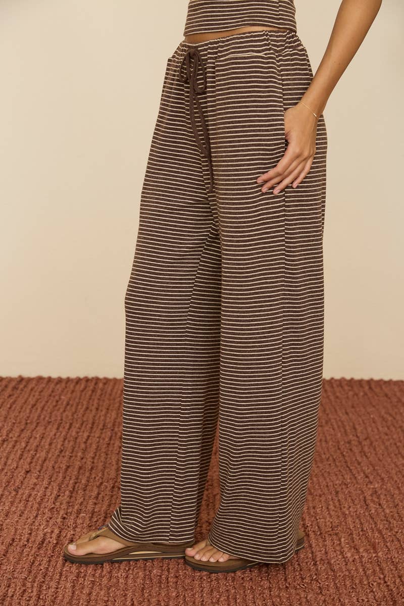Soft Knit Stripe Lounge Pants