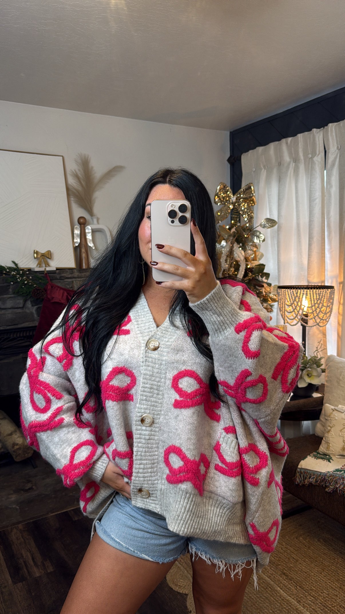 Oversized Ribbon Cardigan