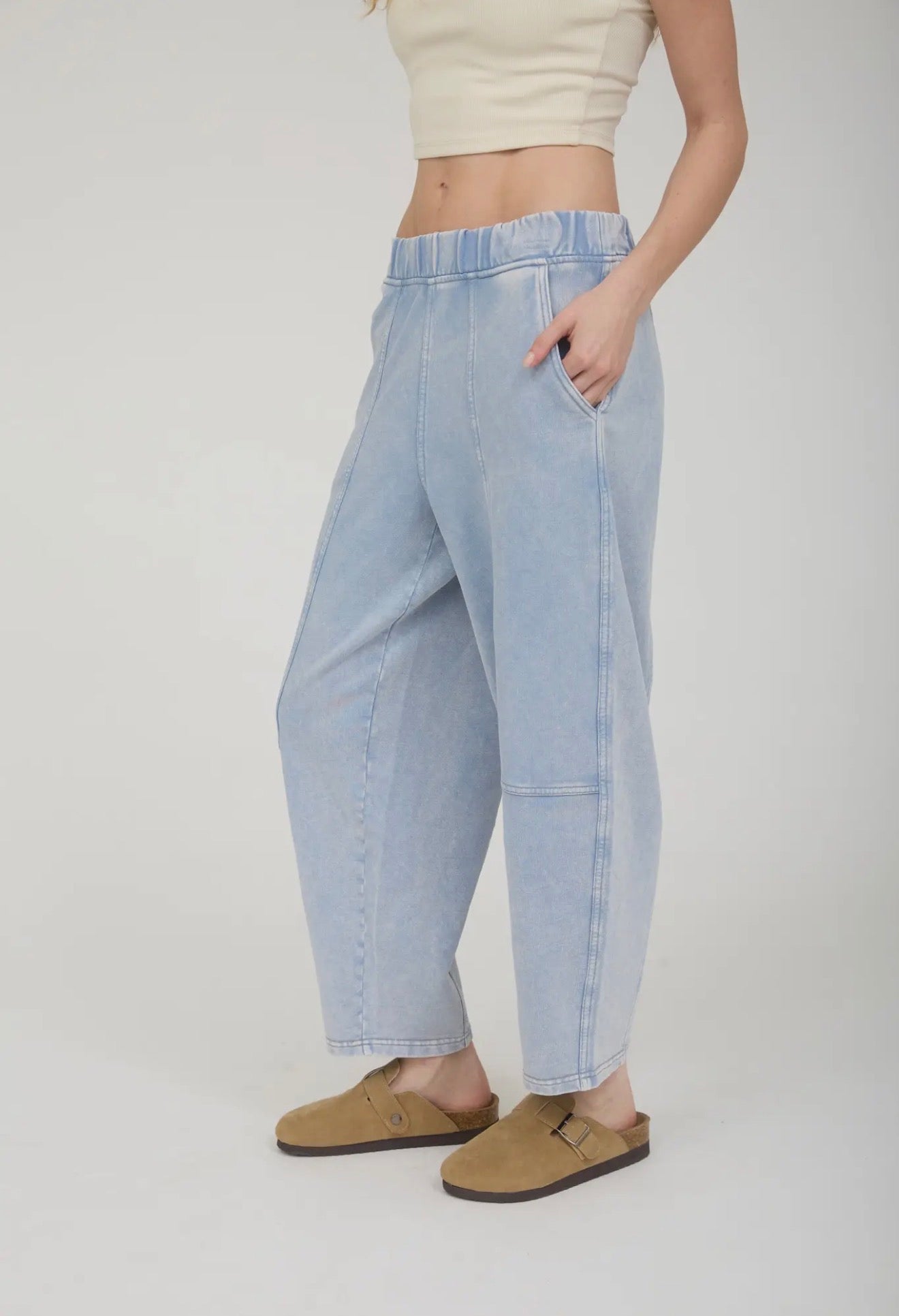 Washed Barrel Joggers