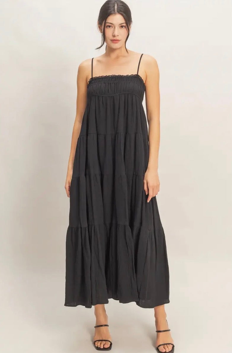 Smocked Tiered Maxi Dress