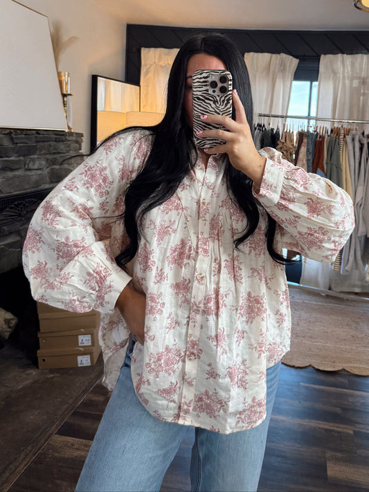 Luxe Floral Balloon Top