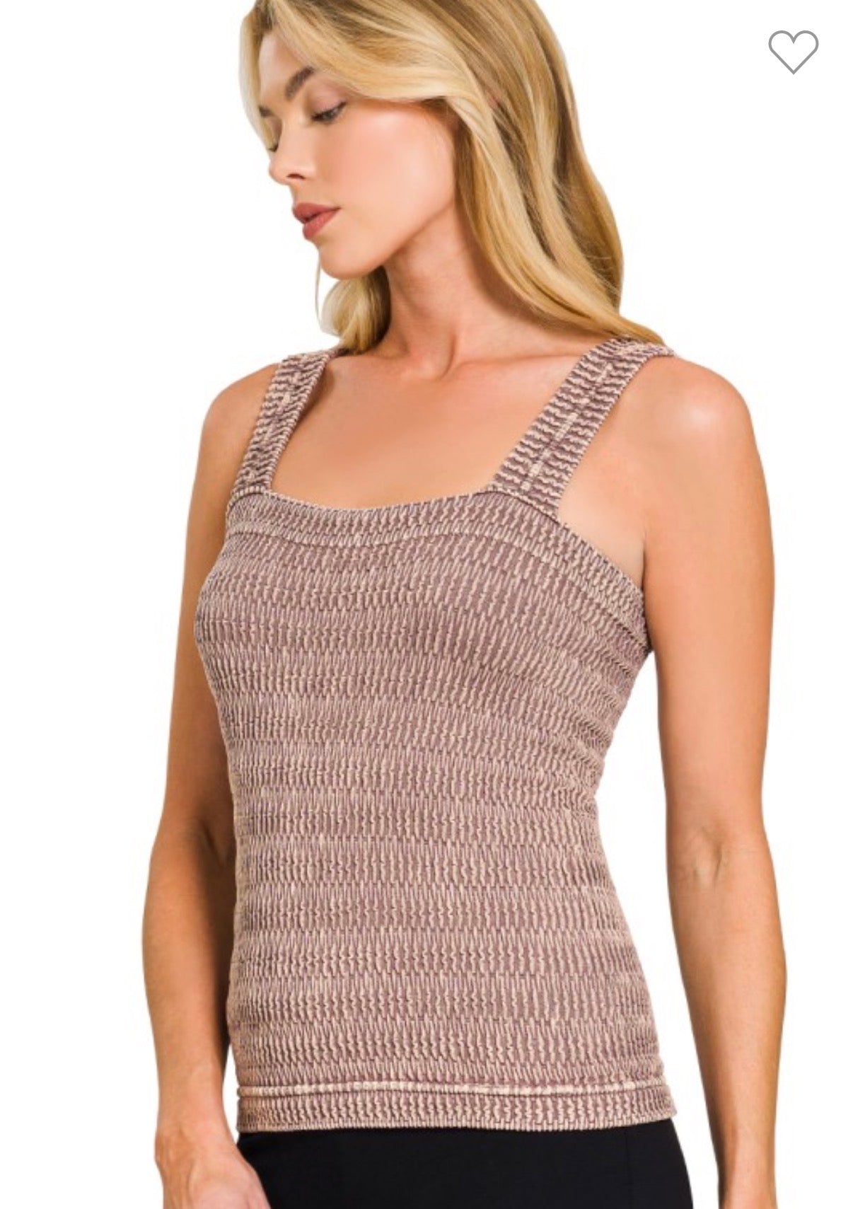 Seamless Stonewash Tank Top