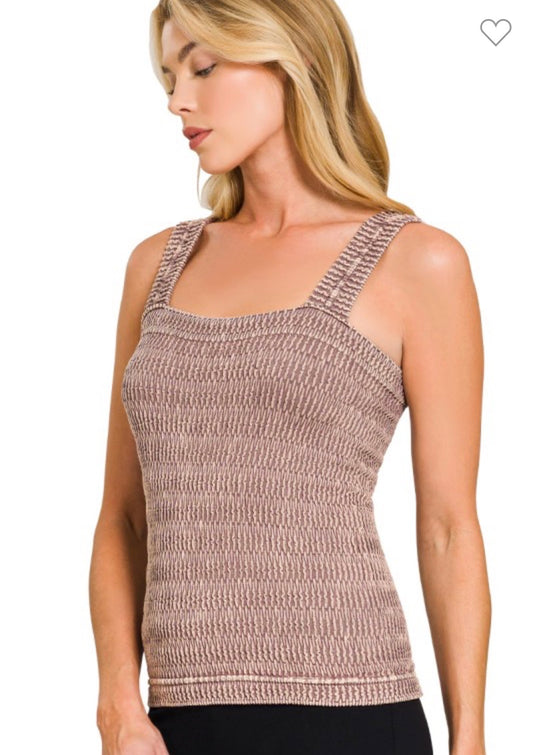 Seamless Stonewash Tank Top