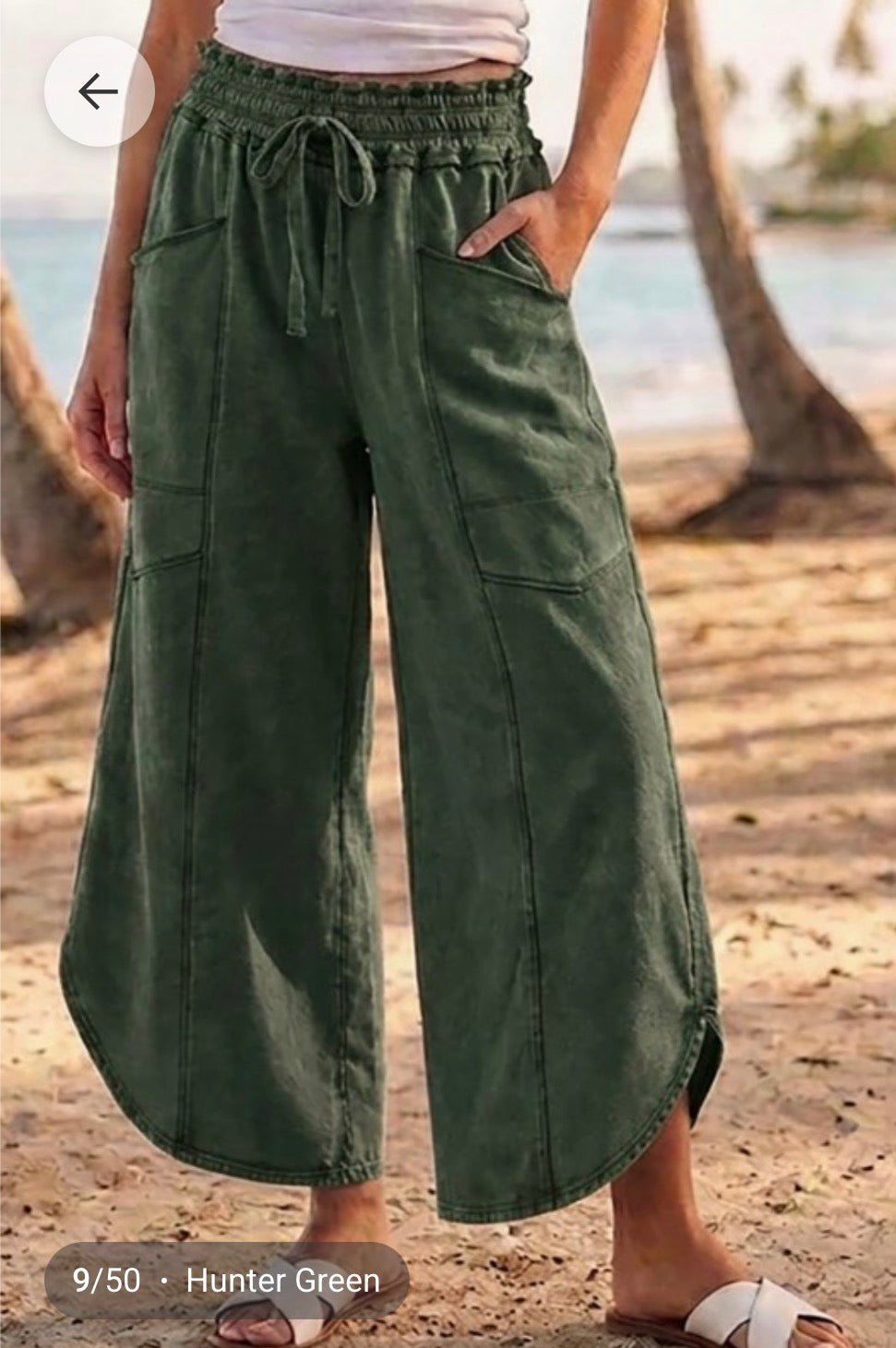 Tulip Mineral Washed Relaxed Pocket Pants