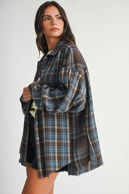 Kambrie Plaid Flannel Shirt