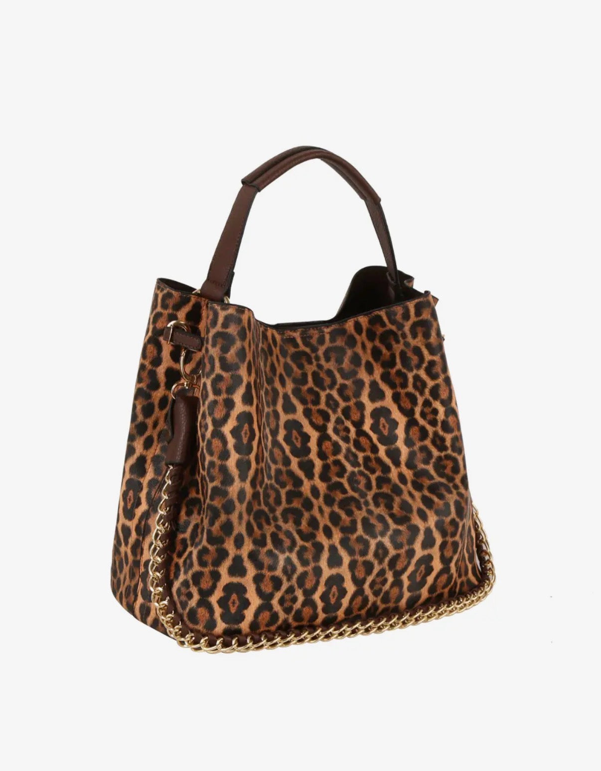 Leopard Chain Hobo Purse