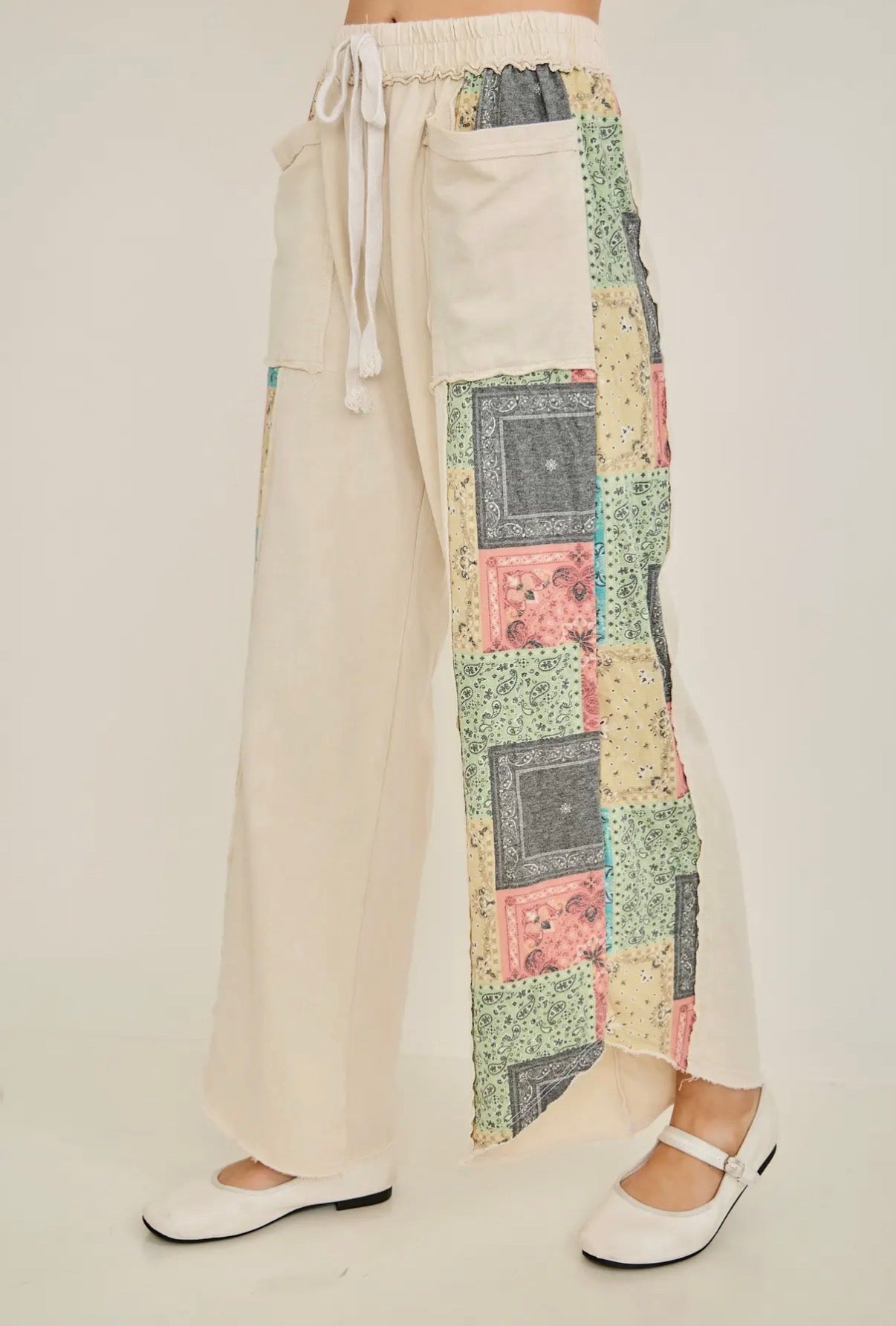 Paisley Cropped Pants