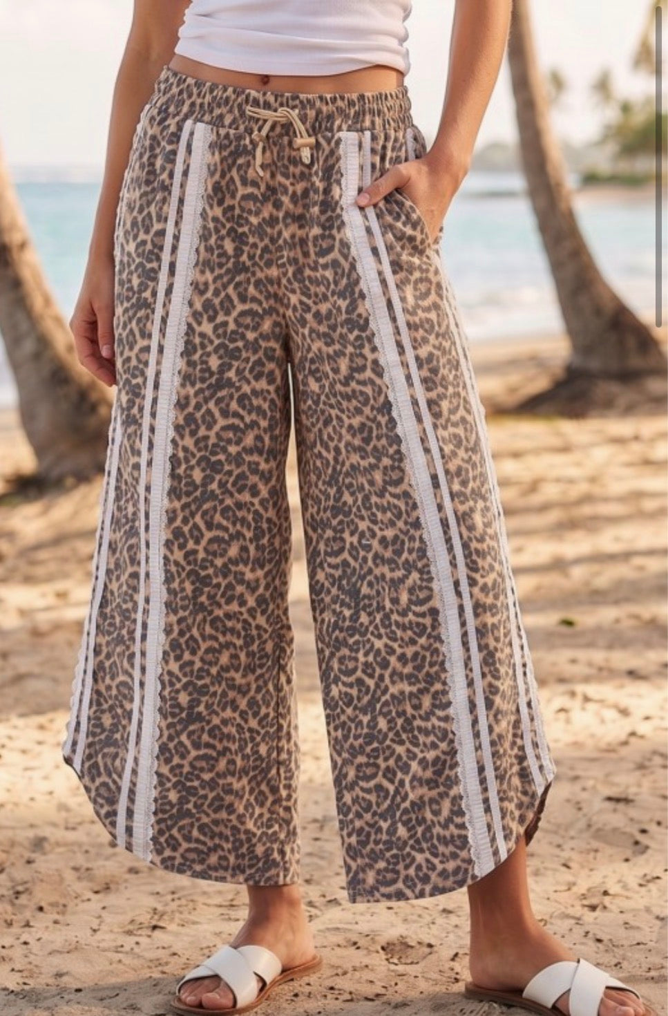 Tulip Leopard Lace Relaxed Pant