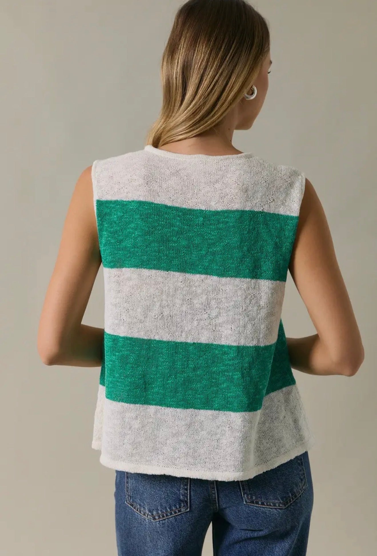 Color Block Knit Top