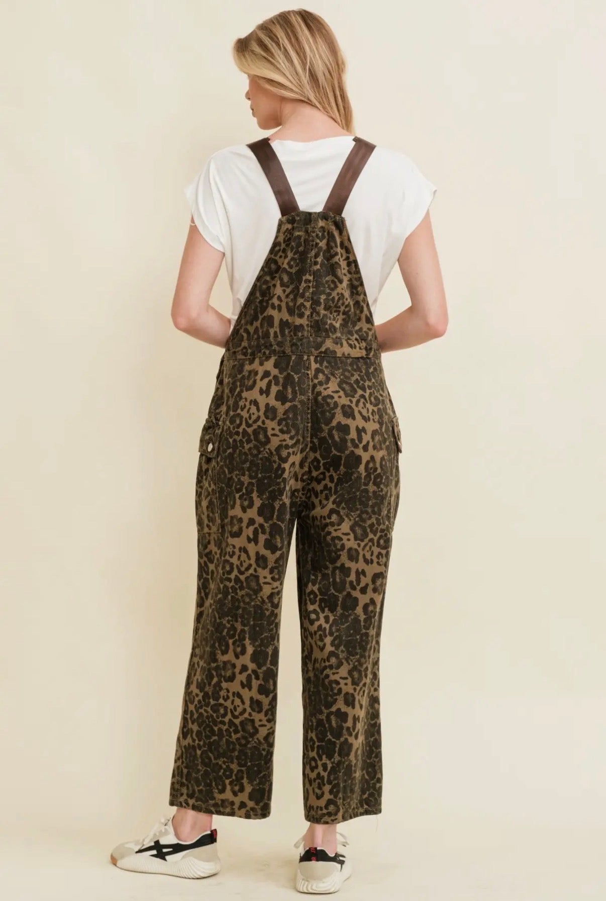 Leopard Print Overalls