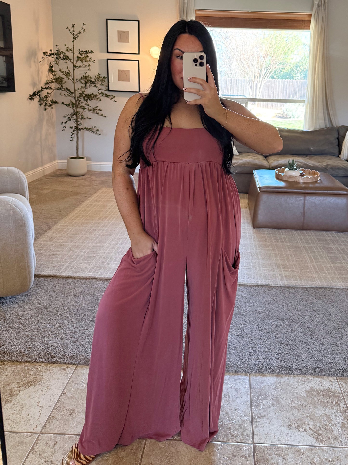 Heather Pocketed Jumpsuit