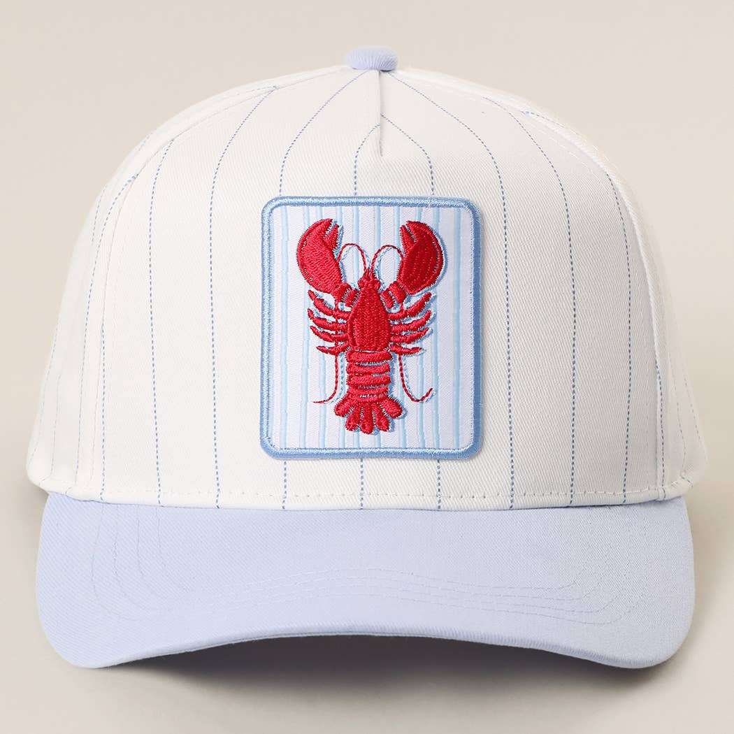 Lobster Embroidered Patch Trucker Hat