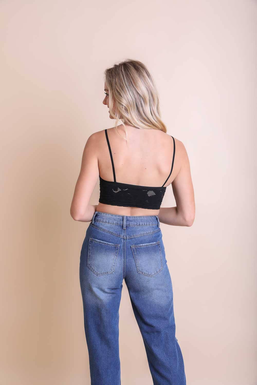 Lace Etched Brami Top