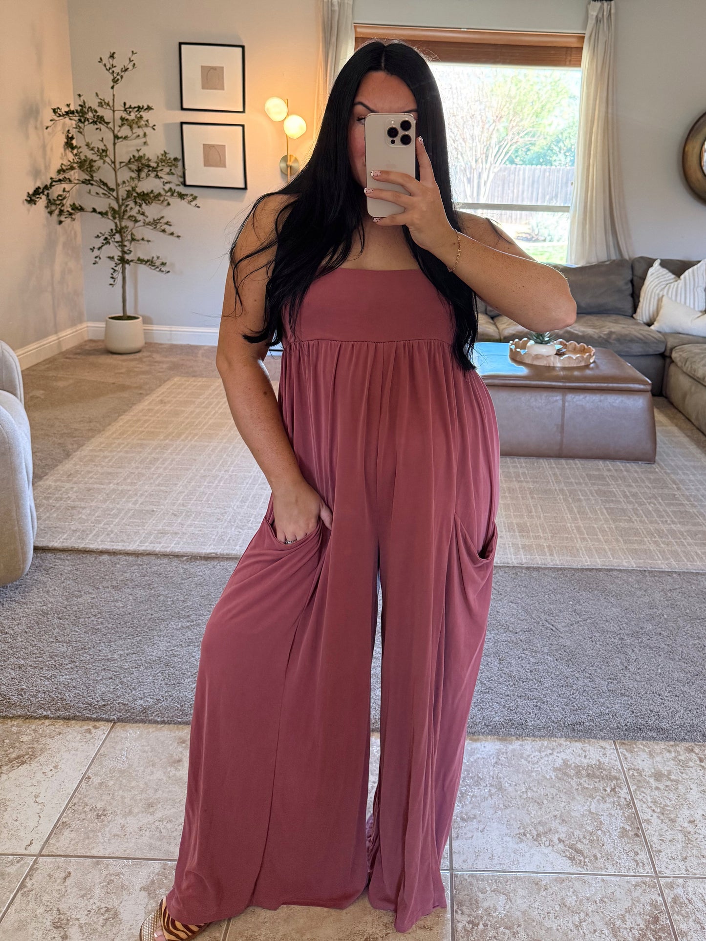 Heather Pocketed Jumpsuit