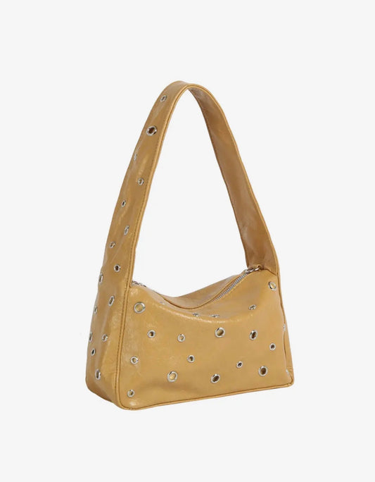 Metal Eyelet Hobo Bag