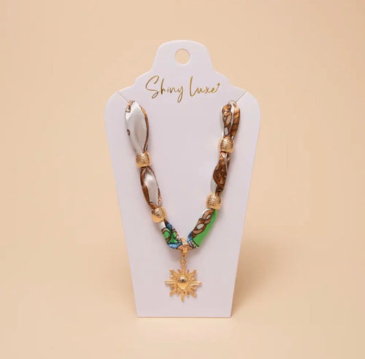 Sun Burst Bandana Necklace