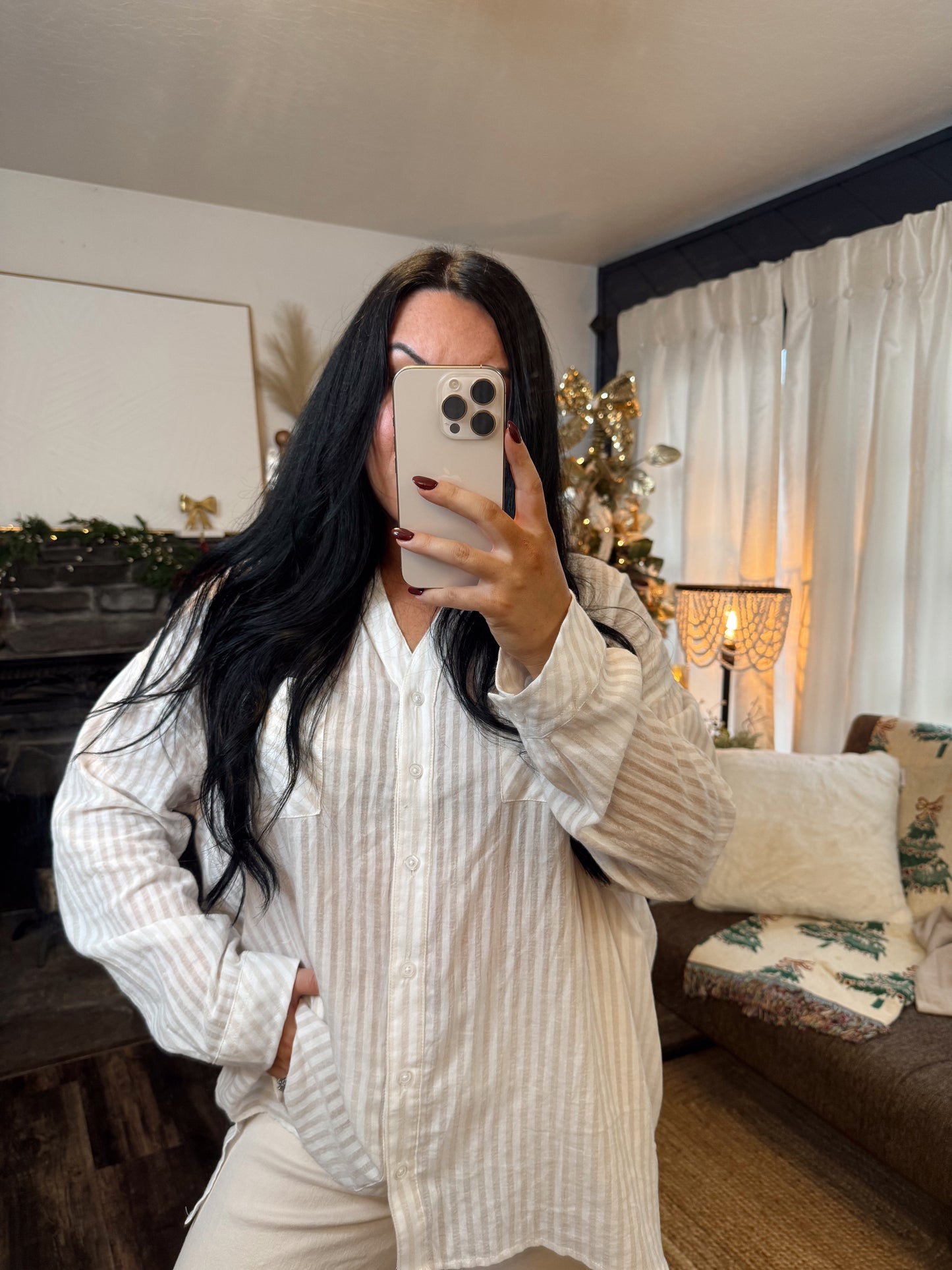 Striped Botton Down Shirt