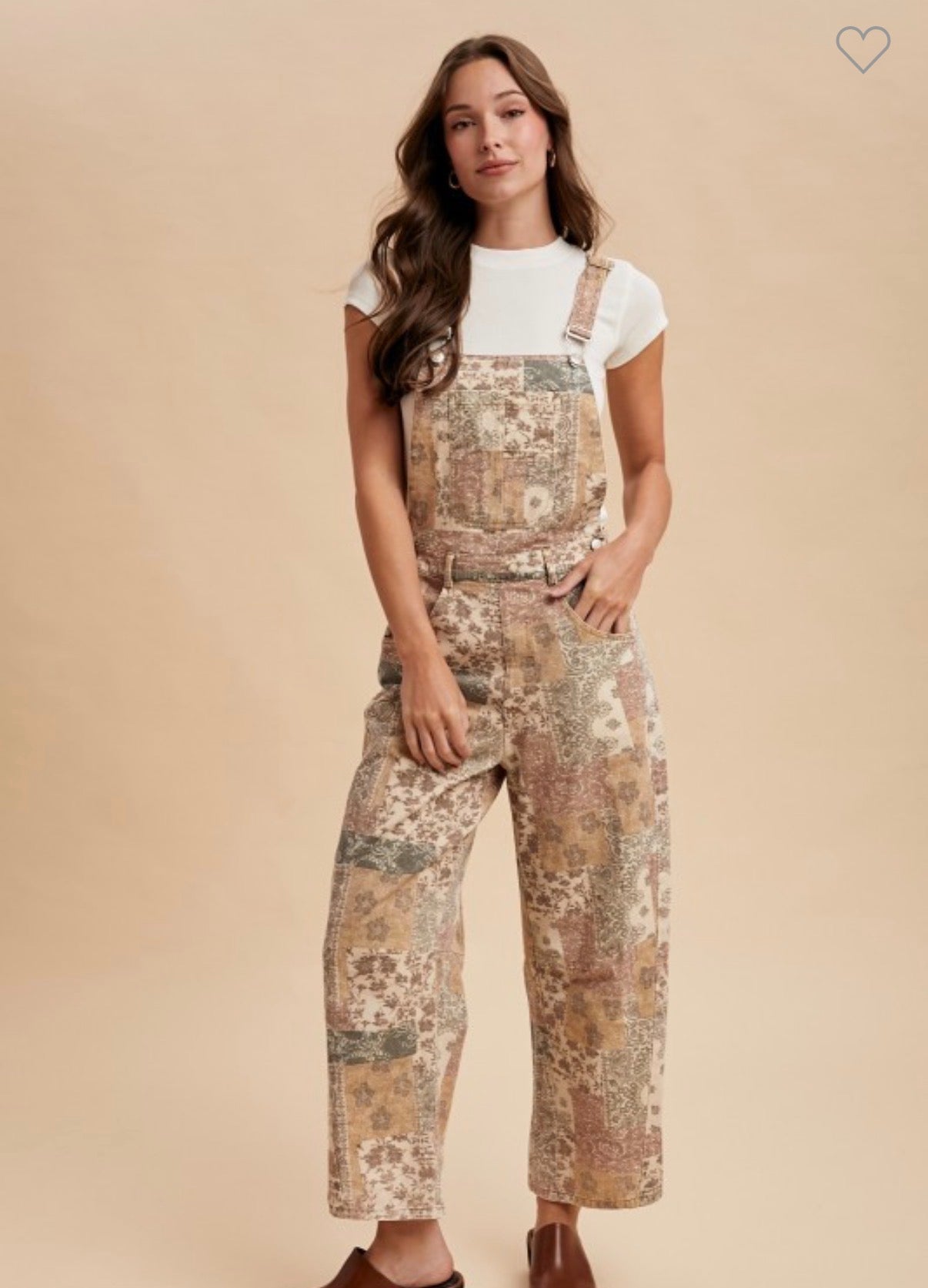 Vintage Boho Denim Overall