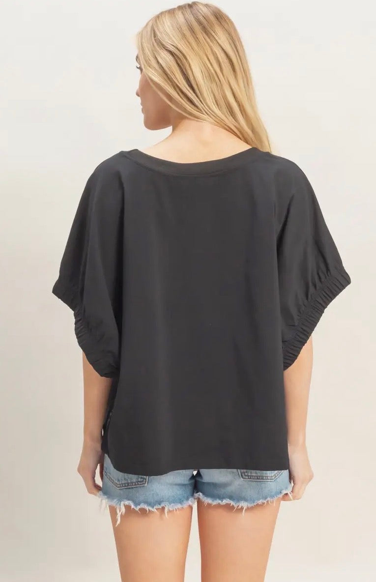 Elastic Cuff Tshirt
