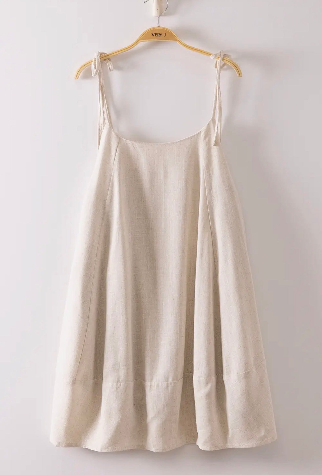 Linen Button Back Dress