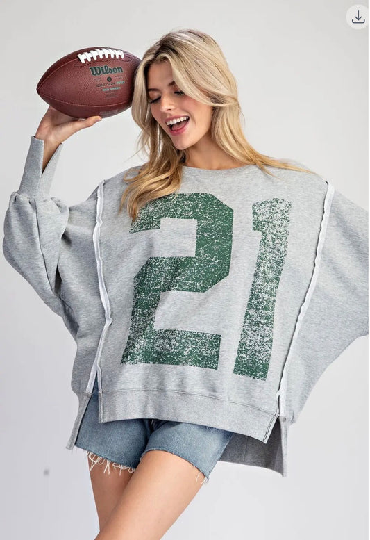 21 Graphic Pullover Crewneck