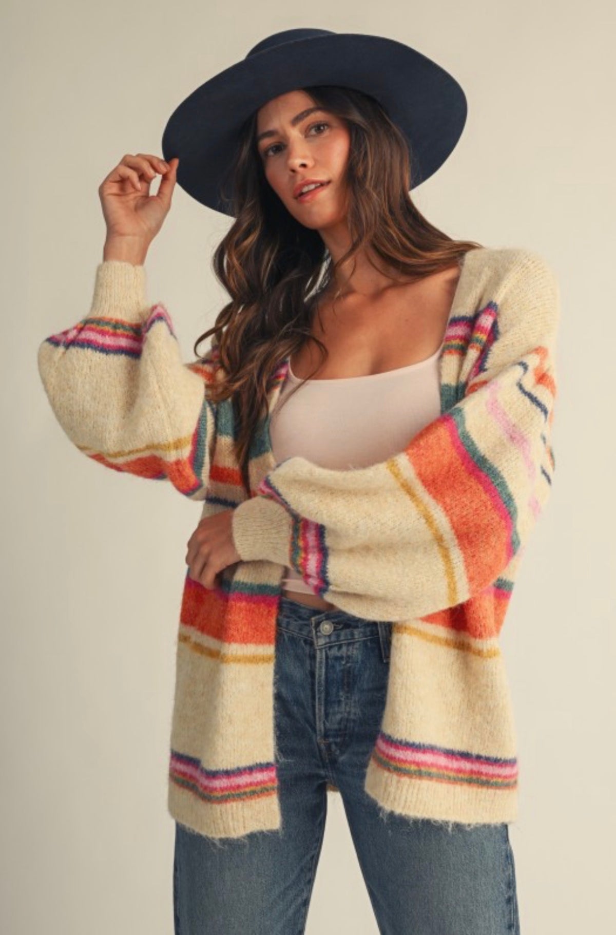 Sunset Stripe Cozy Cardigan