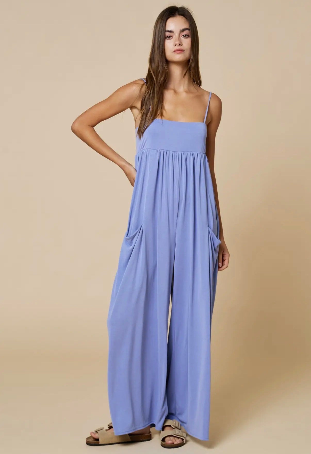 Heather Pocketed Jumpsuit