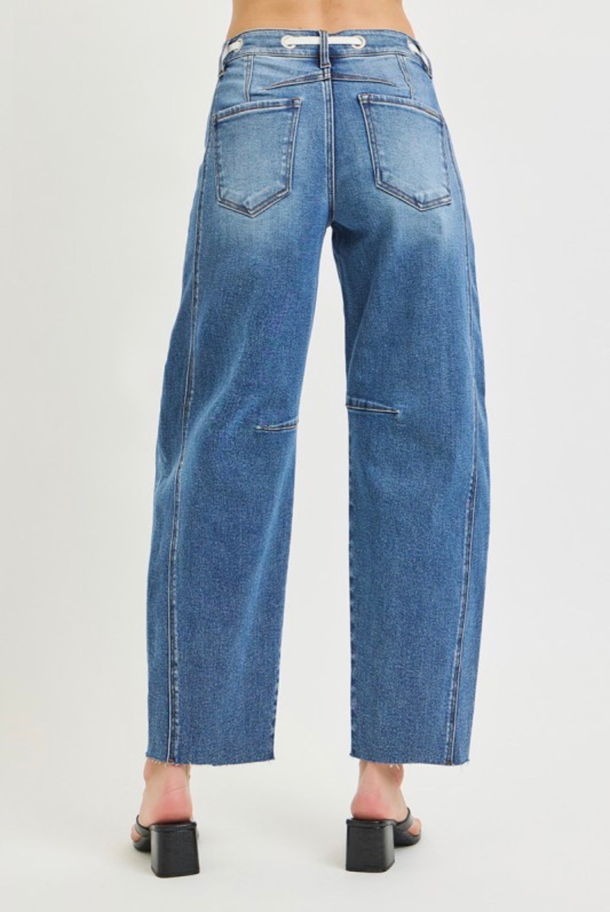 Wren Drawstring Barrel Jean