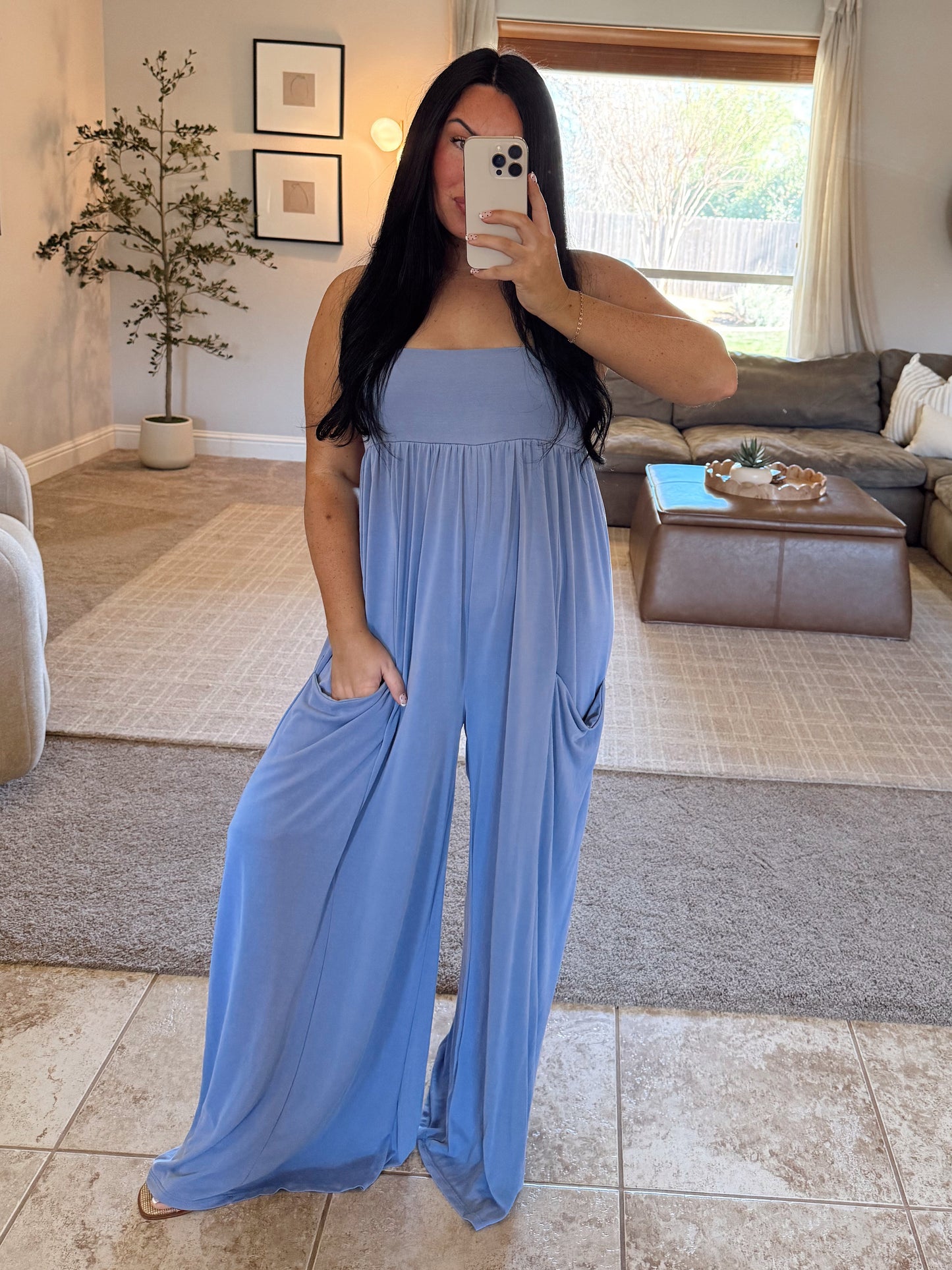 Heather Pocketed Jumpsuit