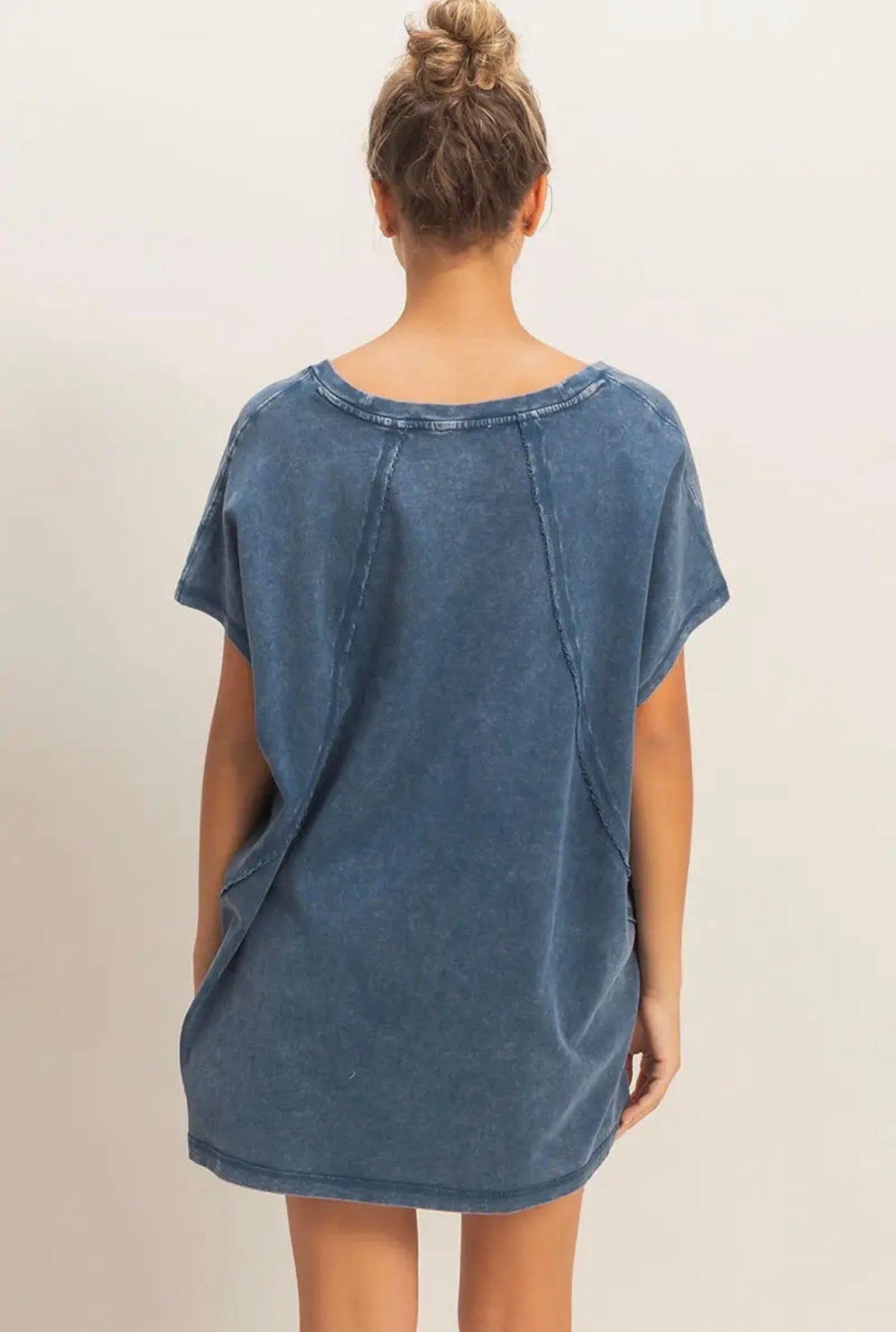 Oversized V Neck T Shirt