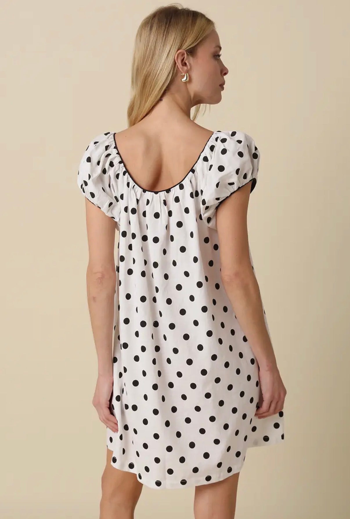 Polka Dot Babydoll Dress