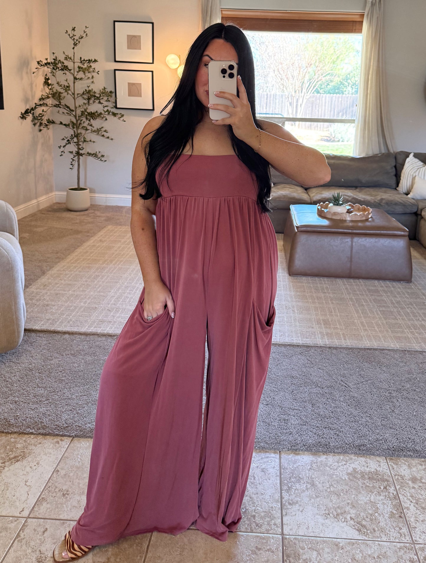 Heather Pocketed Jumpsuit